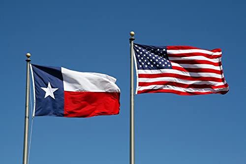 Joven US flag 3x5 banner shown hanging for easy indoor use.