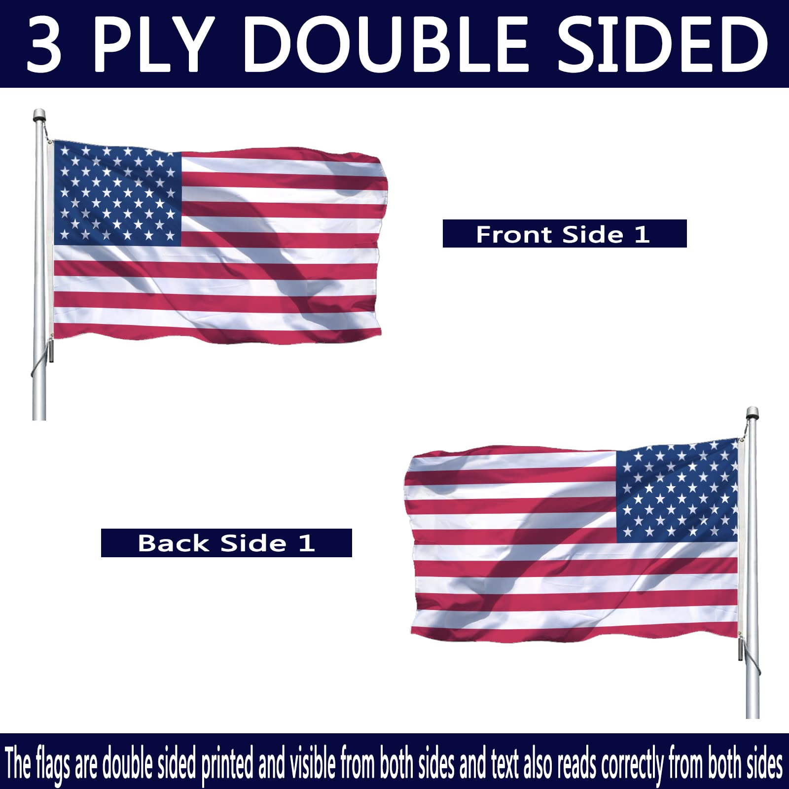 Joven heavy-duty outdoor flag with four-row stitching endures breezy conditions.