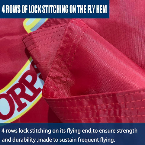 Joven USMC flag crafted from 340D nylon for rugged outdoor durability.