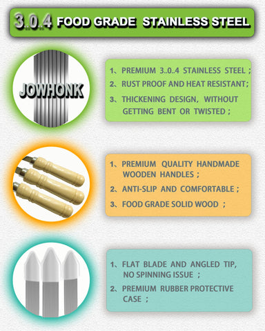 JOWHONK one-piece construction delivers durability and smooth food release.