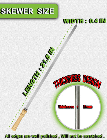 JOWHONK wooden handle design provides a comfortable grip during outdoor barbecues.