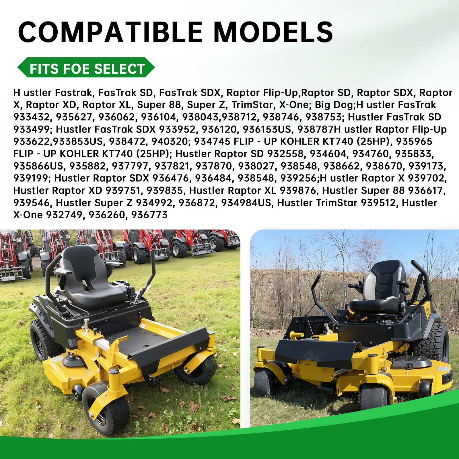 Jowlawn Fastrak 54 inch blades deliver crisp cuts and even clippings