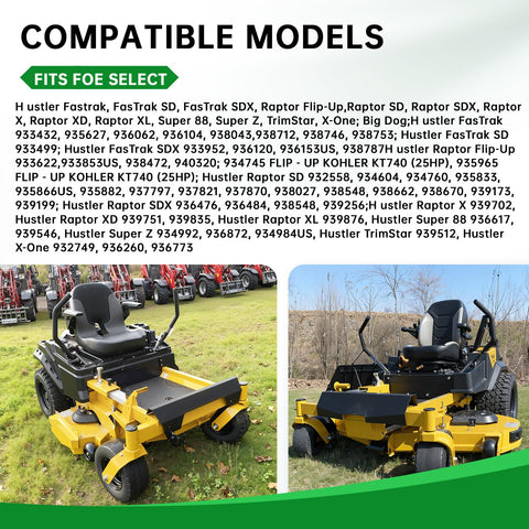 Jowlawn Fastrak 54 inch blades deliver crisp cuts and even clippings