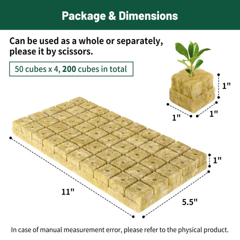 Jowlawn rockwool cubes for cutting propagation and rooting clone plants