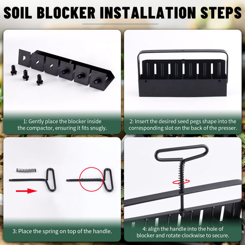 Jownupp seedling tray keeps blocks organized during sowing and transplant prep.