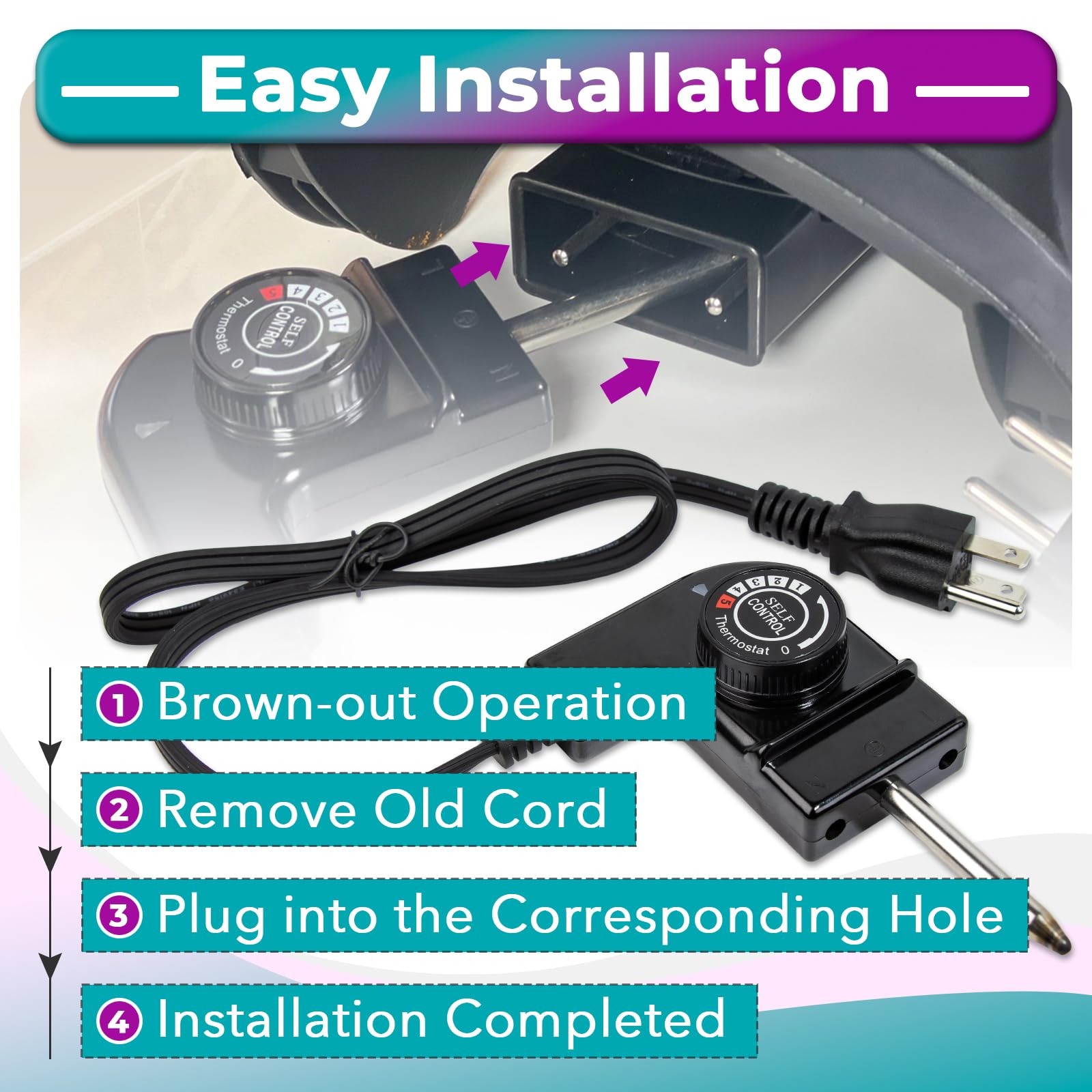 Joworthy 16AWG wiring ensures reliable heat transfer