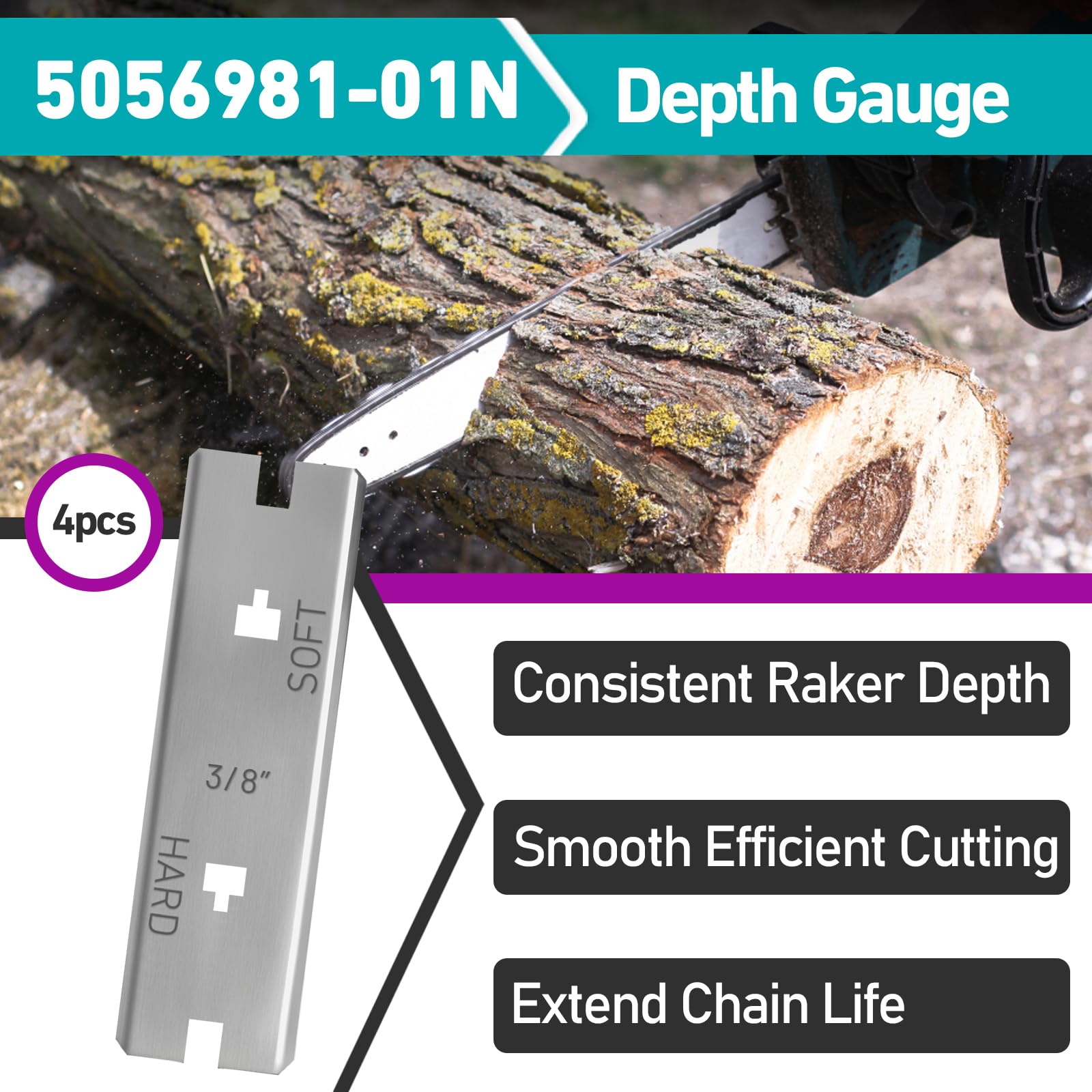 Joworthy depth gauge stainless steel close-up highlights durable construction.