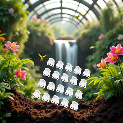 Jowxsx clear garden clip enhances balcony display