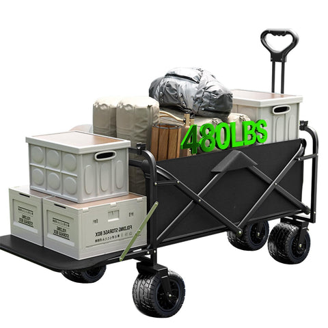 Joxir foldable wagon with roof for heavy groceries.