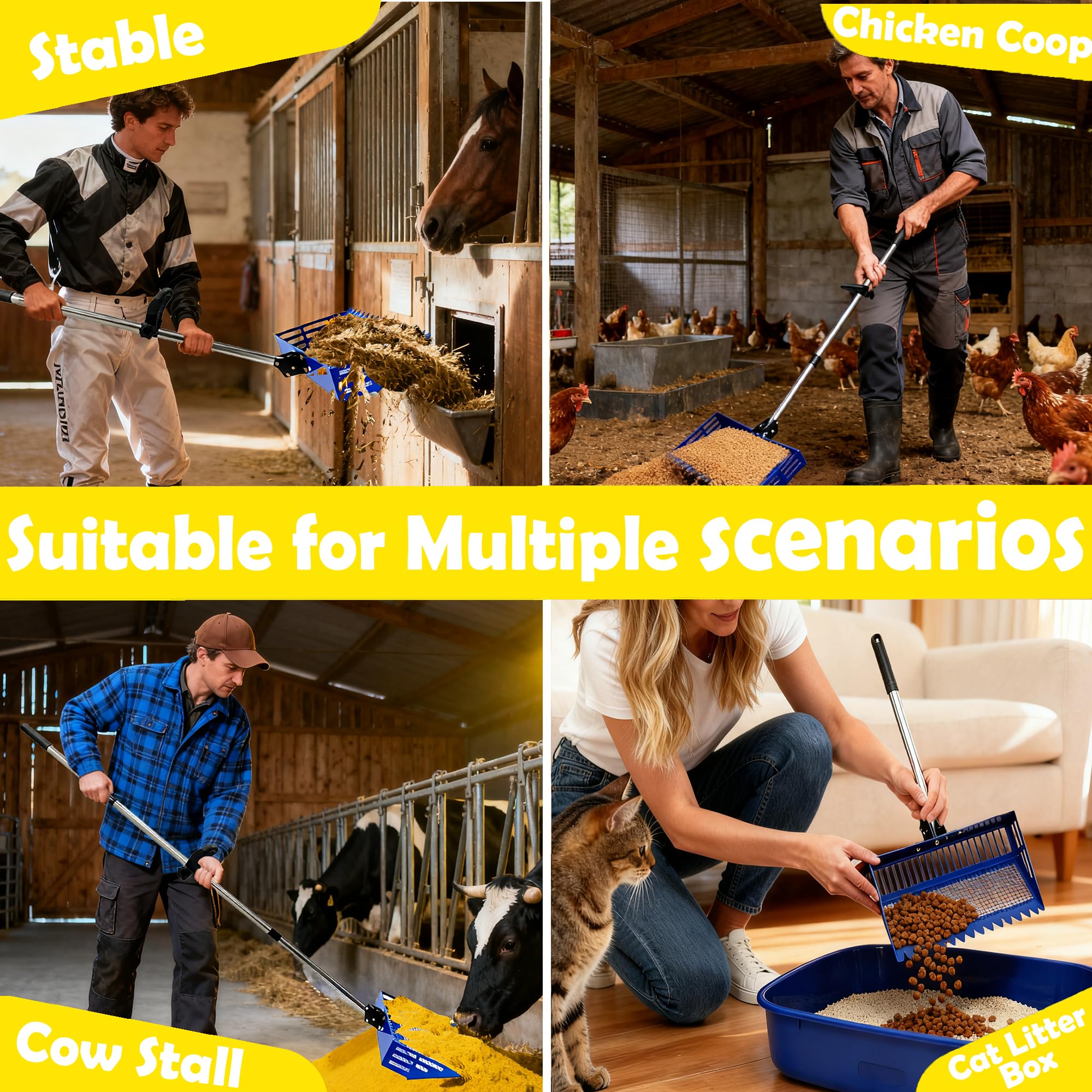 JOYANDRO 0.25-inch leak-proof squares prevent leakage during sifting.