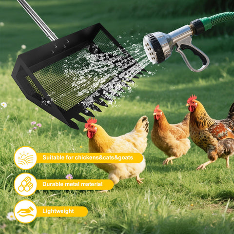 JOYANDRO versatile tool for coop, yard, and sandbox cleanup