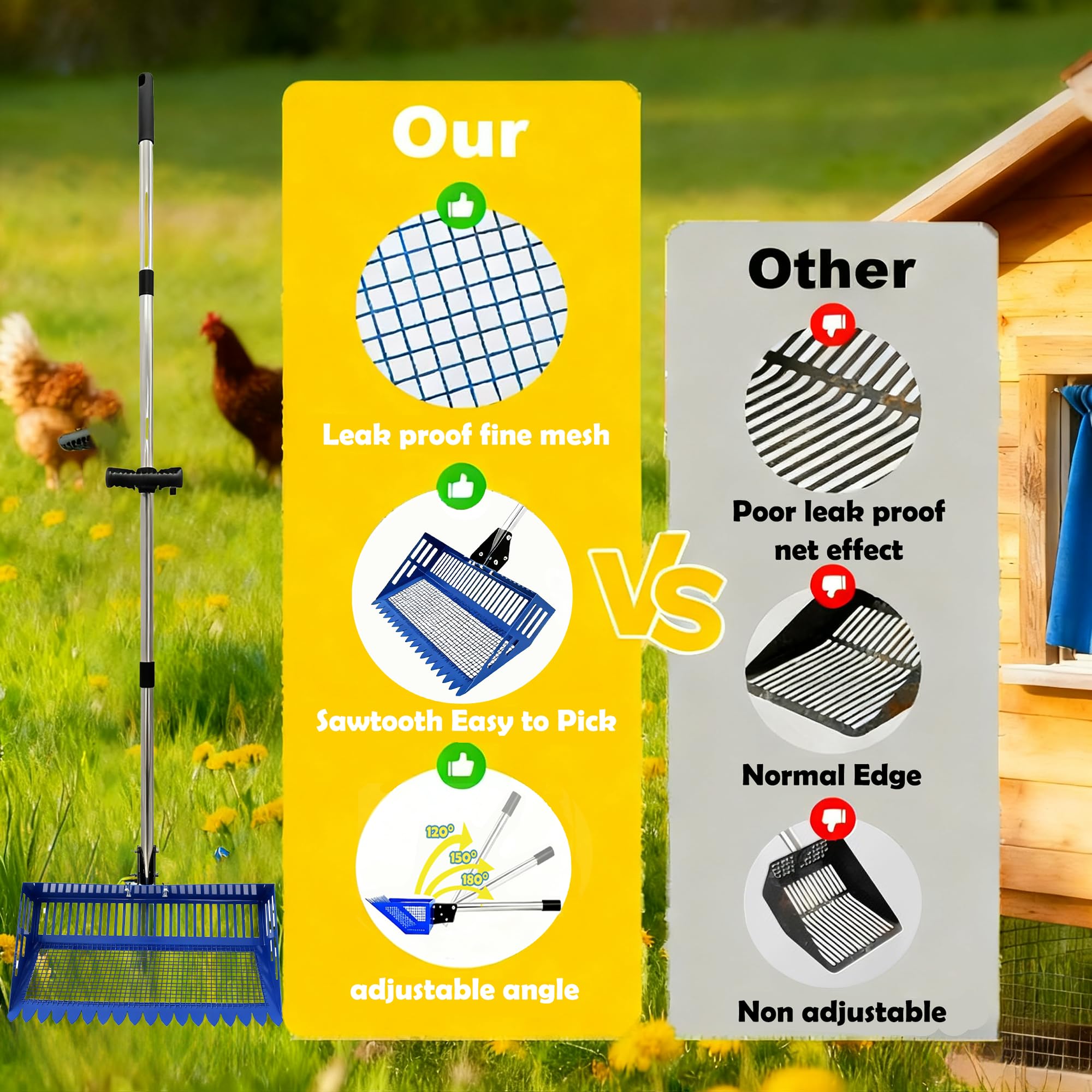 JOYANDRO versatile year-round tool for coops, stables, and more.