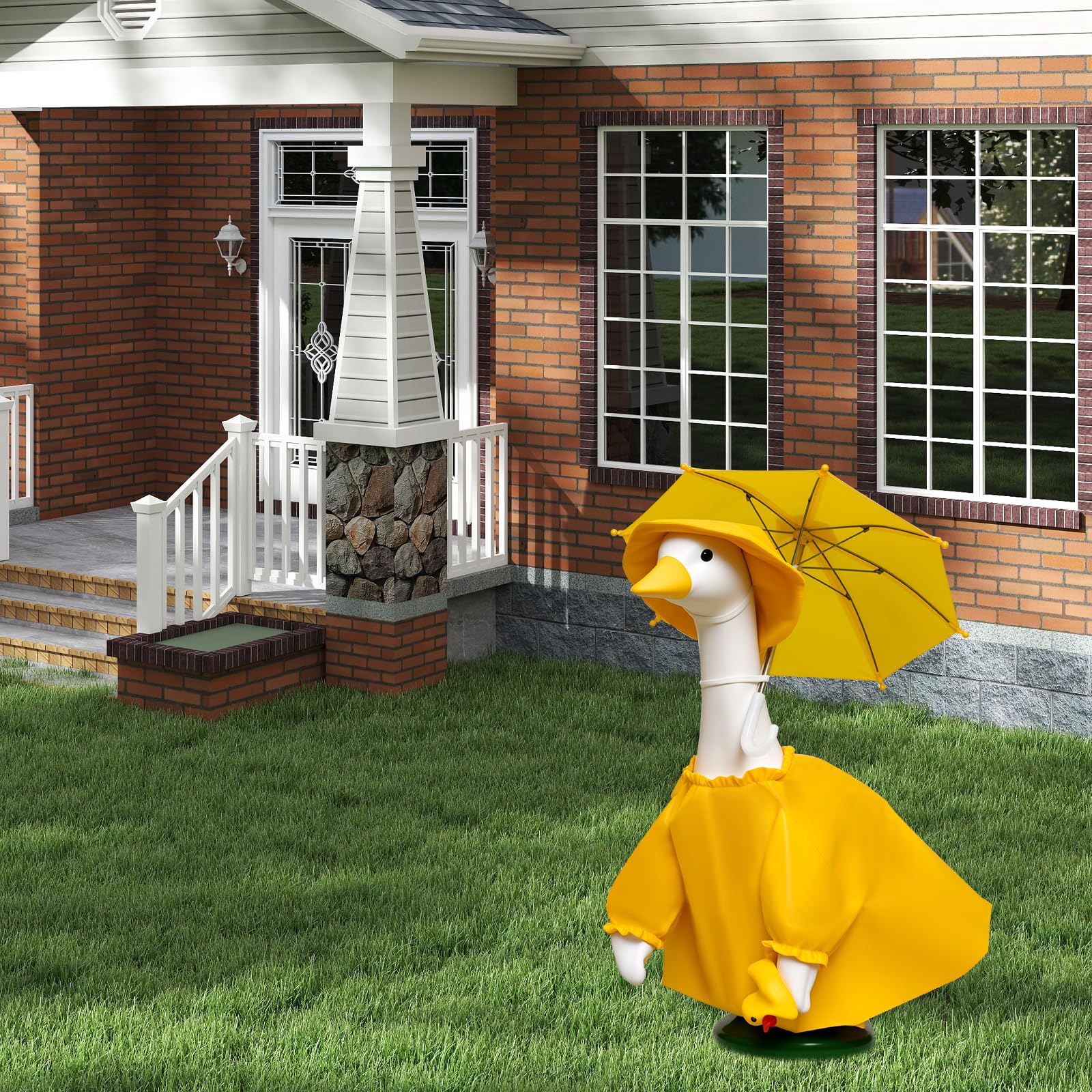 JOYANDRO weather-ready goose ensemble for porches and patios through seasons.