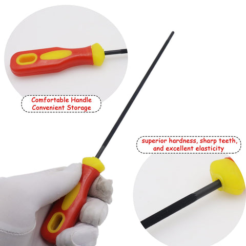 Joyangy ergonomic grip chainsaw file for comfortable, precise sharpening