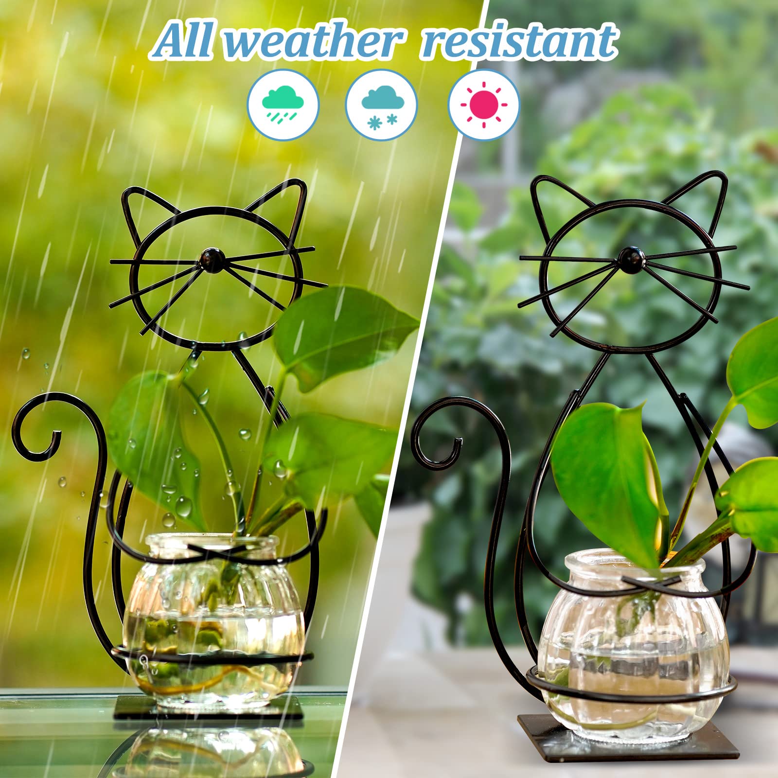 Joyathome anti rust iron stand supports the glass vase securely