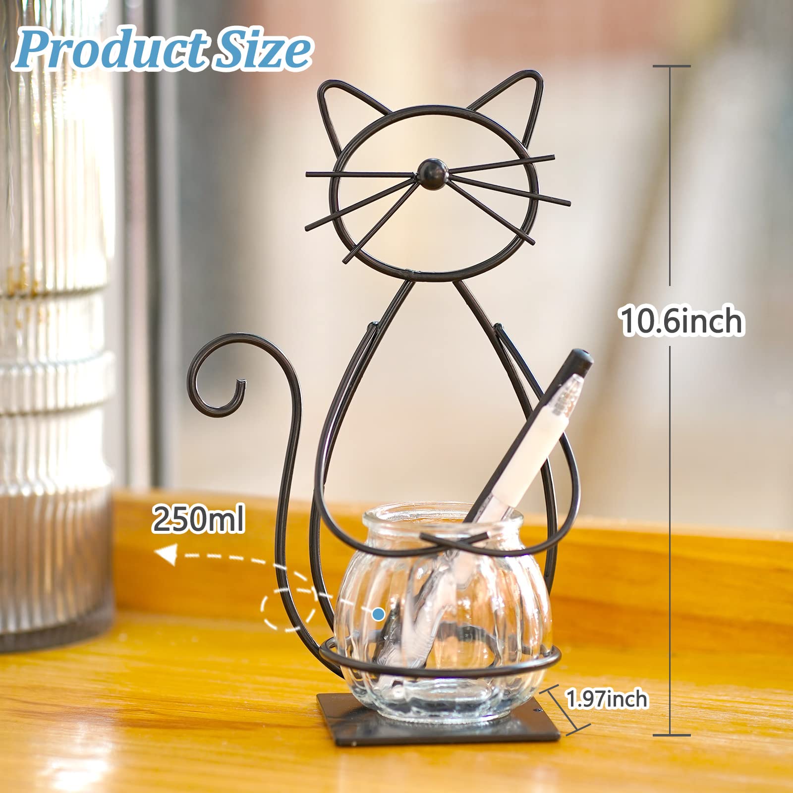 Joyathome cat frame terrarium stand in metal, sturdy home decor