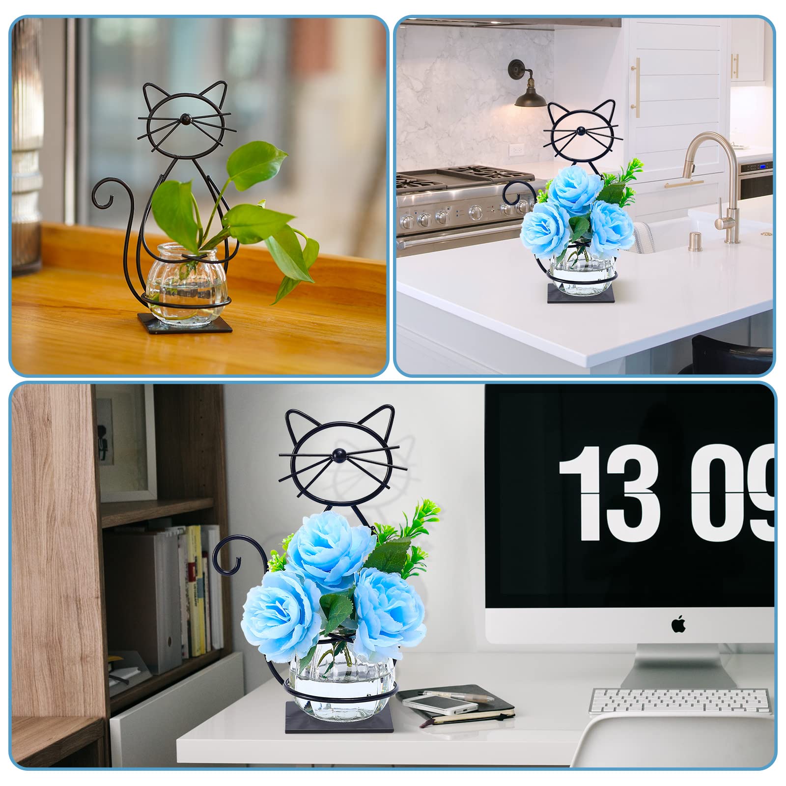 Joyathome removable glass vase for easy cleaning and plant swaps