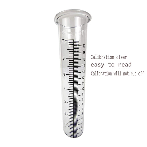JOYBEE garden glass tubing adds decorative touch while providing rainfall data at a glance.