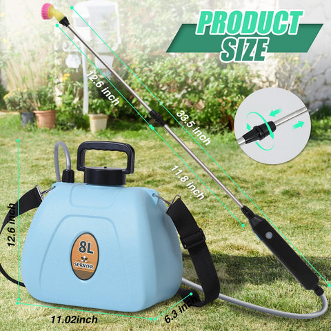 JoyCub Type-C rechargeable sprayer powers quick top-ups between tasks.