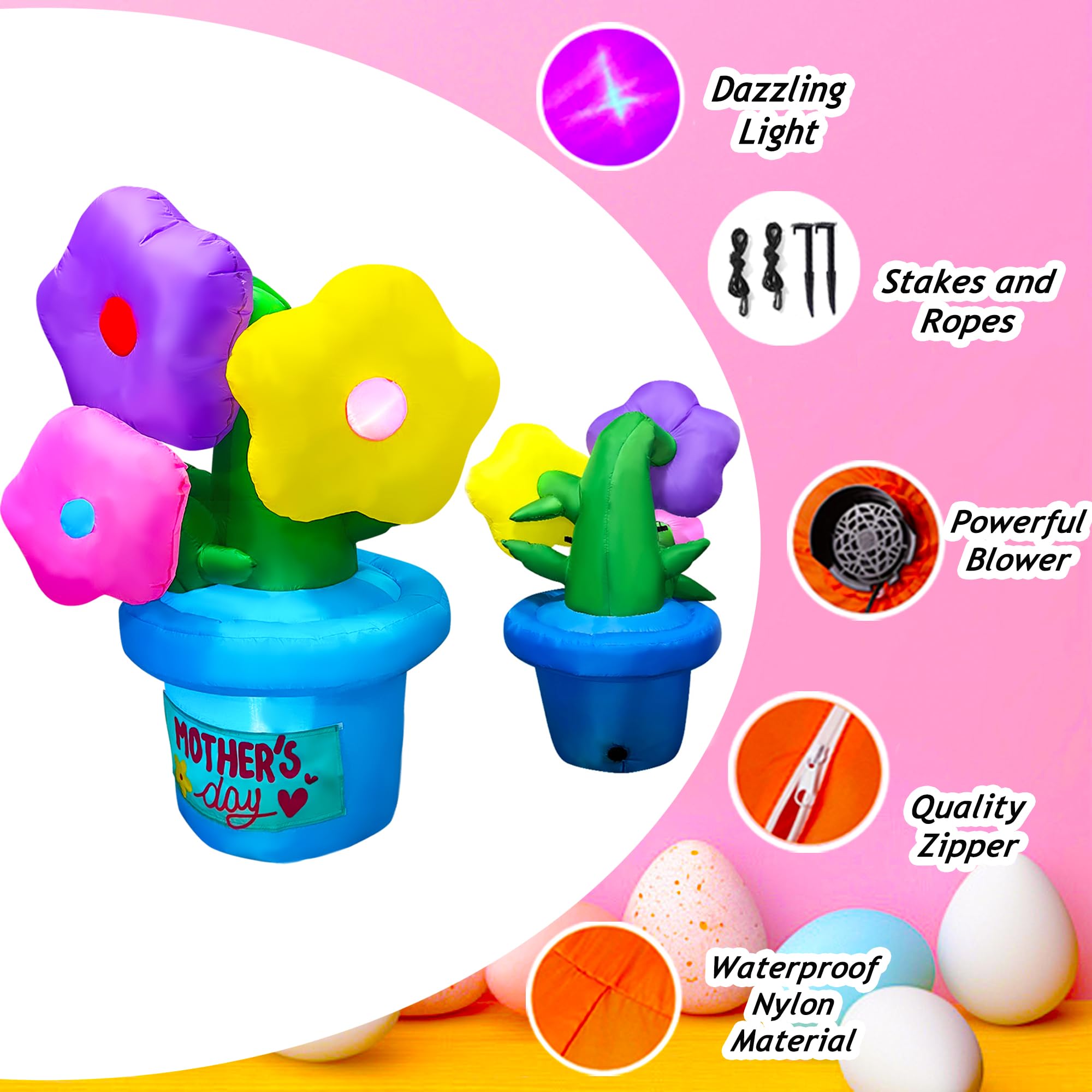 JOYEASE switchable Easter and Mother's Day tags add versatility.