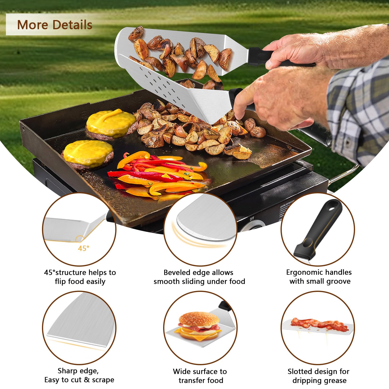 Joyfair 11.5-inch cheese melting dome covers burgers evenly for faster cooking