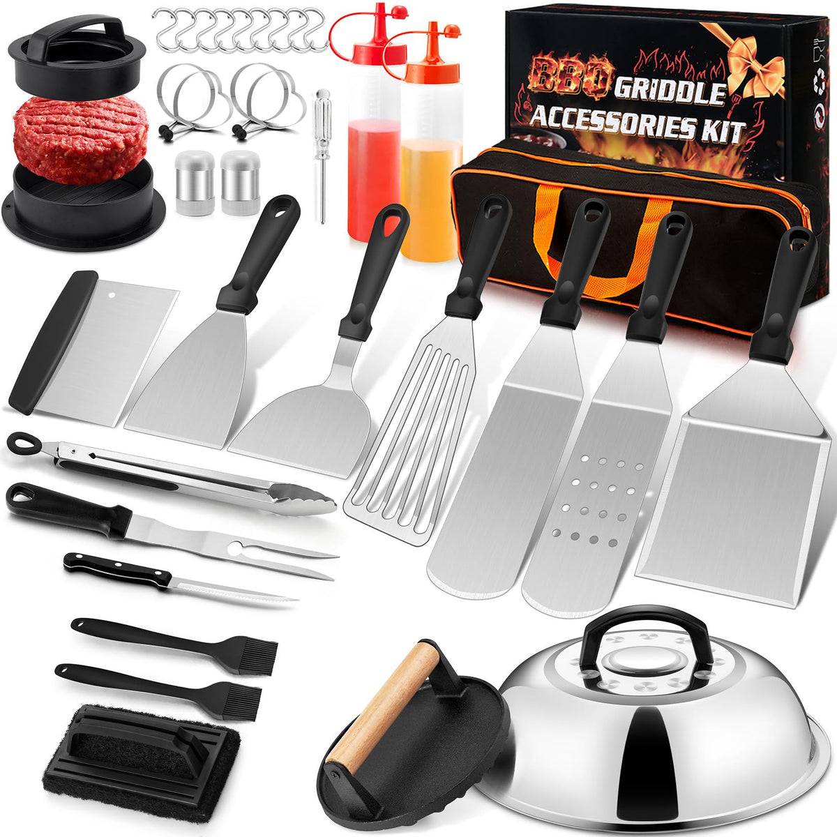 Joyfair carrying bag for flattop kit enables organized grilling storage