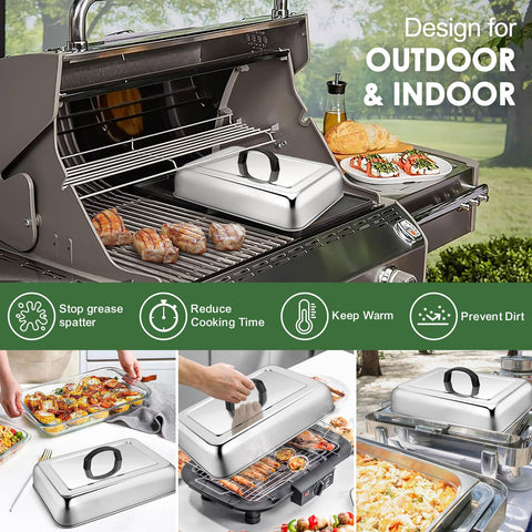 Joyfair dishwasher safe stainless steel melt dome for easy cleanup