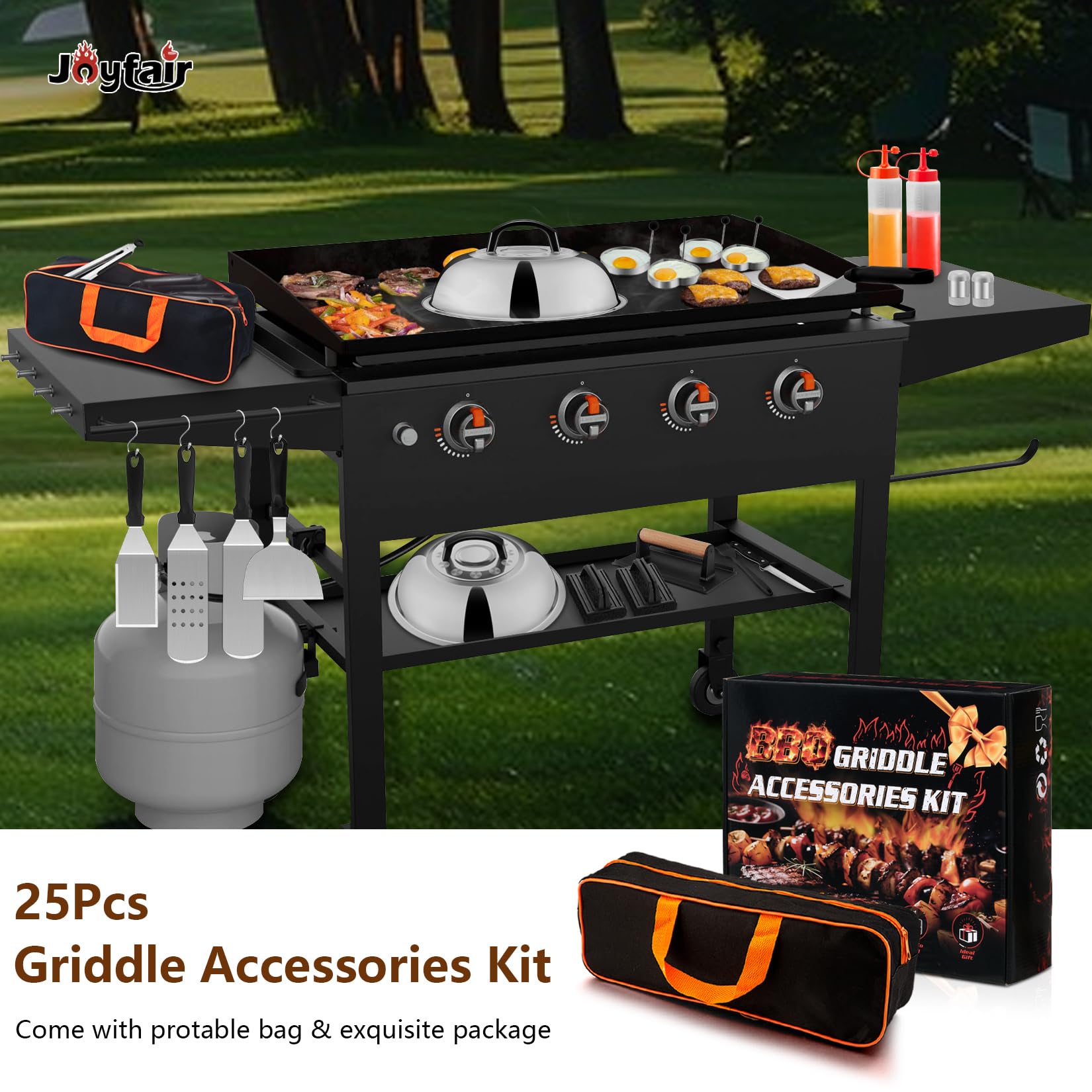 Joyfair griddle scraper with scale helps precise cuts and clean surfaces