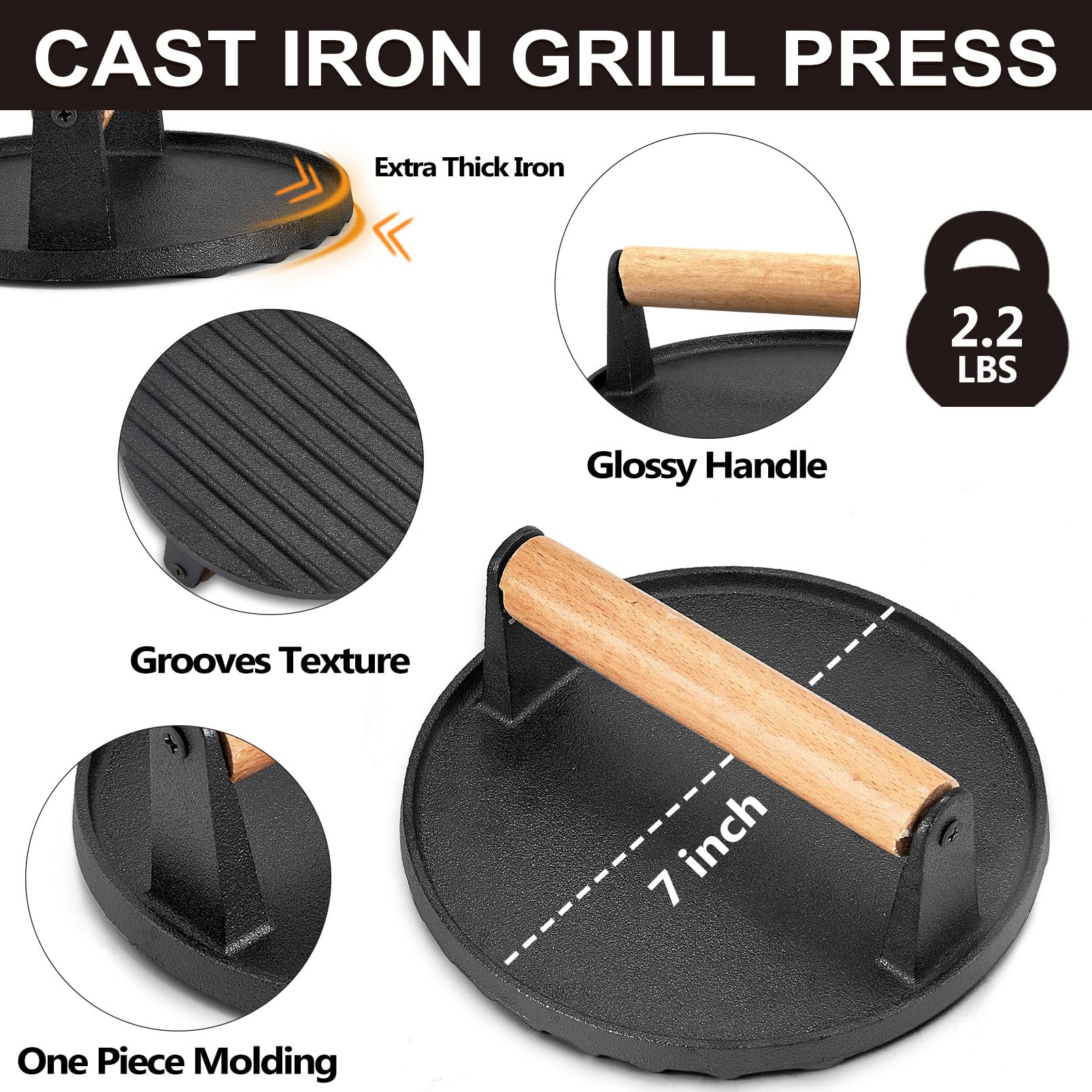 Joyfair 11-inch grill spatula handles heavy patties with balance