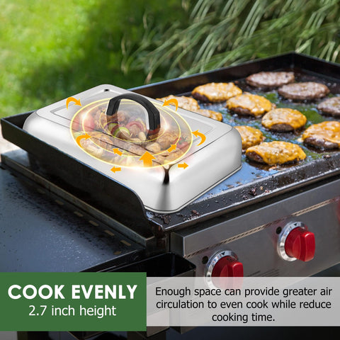 Joyfair heat resistant handle stays cool during high heat cooking