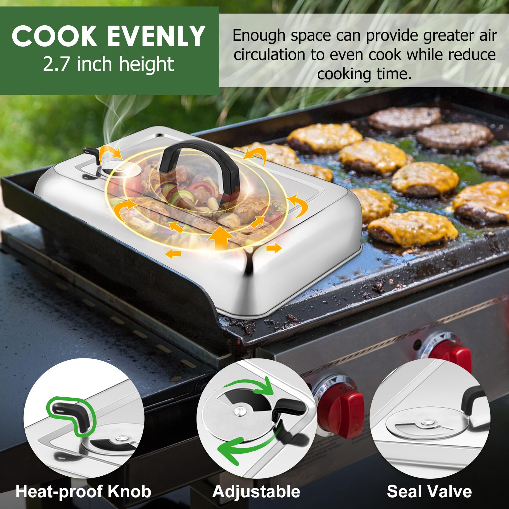 Joyfair heat-resistant handle stays cool during high-heat sessions.