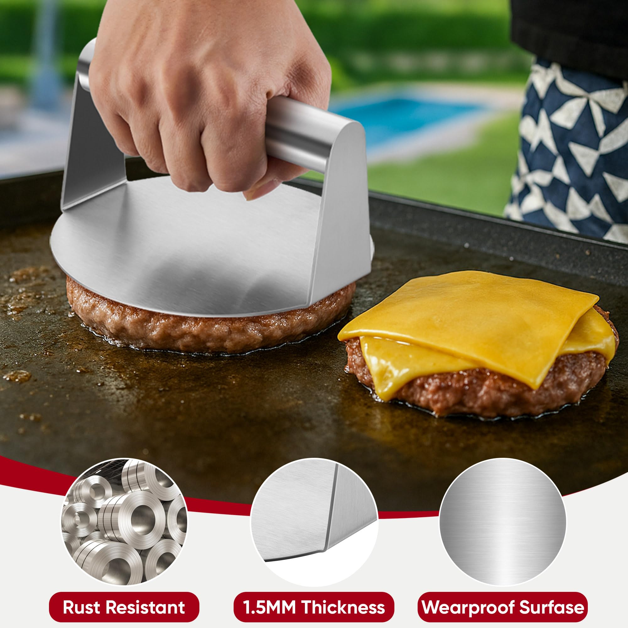 Joyfair laser-welded handle demonstrates long-lasting durability during use.