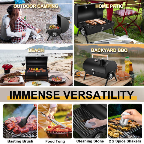 Joyfair lid lock and wind barrier maintain cooking stability