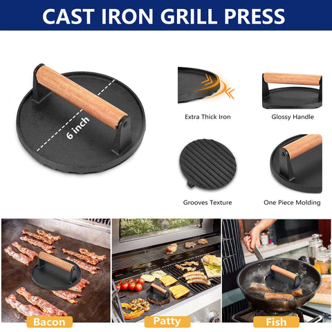 Joyfair long griddle spatula angled for easy food release.