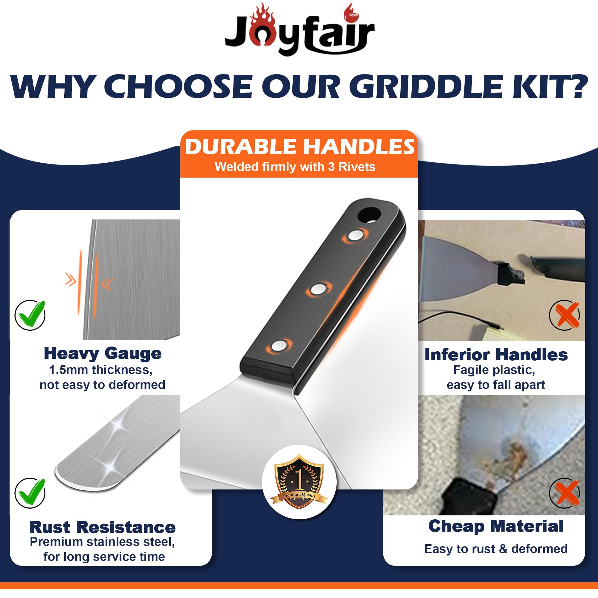 Joyfair melting dome pair covers burgers for even cheese melt.