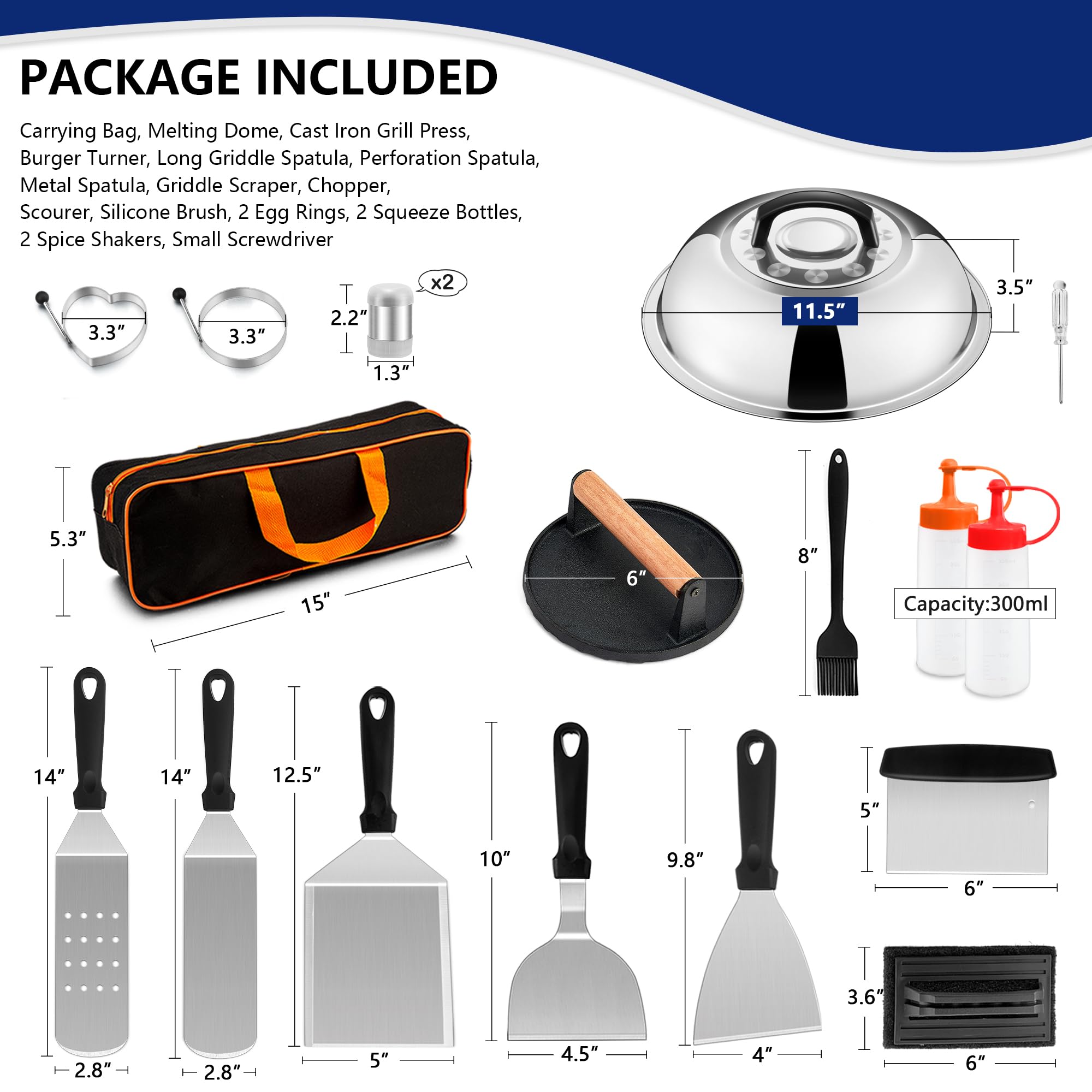 Joyfair perforation spatula drains grease while cooking.