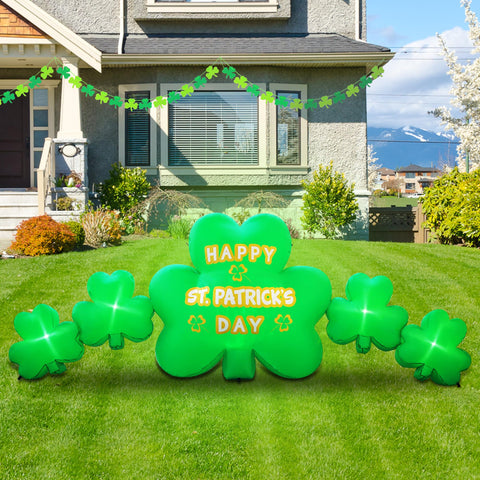 Joyfizzle versatile indoor/outdoor shamrocks decor for celebrations