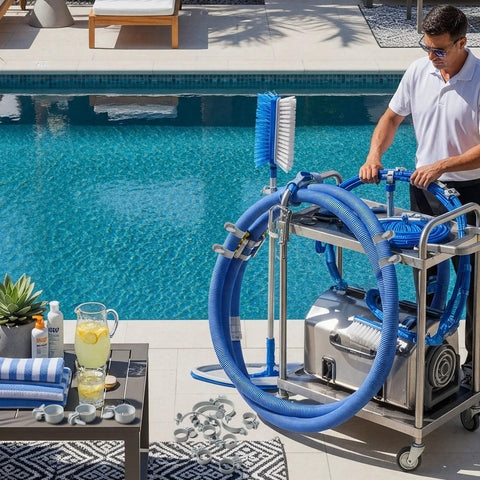Joyfolk pool maintenance made easier with reliable hose clamps.