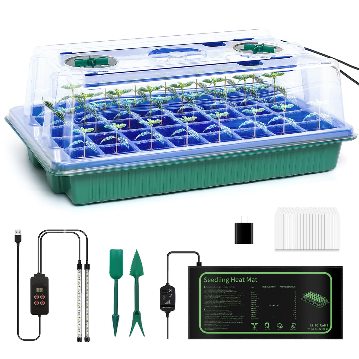 JoyHalo 40-cell seed starter tray for indoor germination