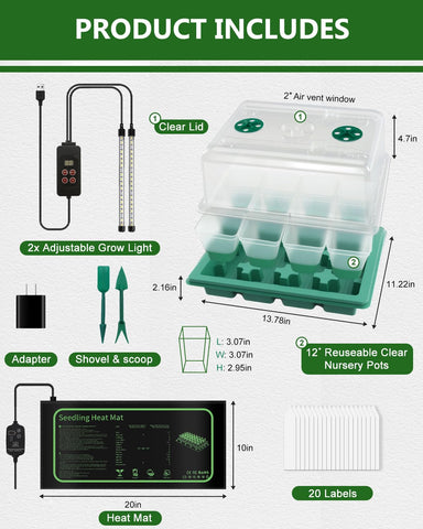 JoyHalo clear humidity dome with vents creates a stable microclimate for germination.