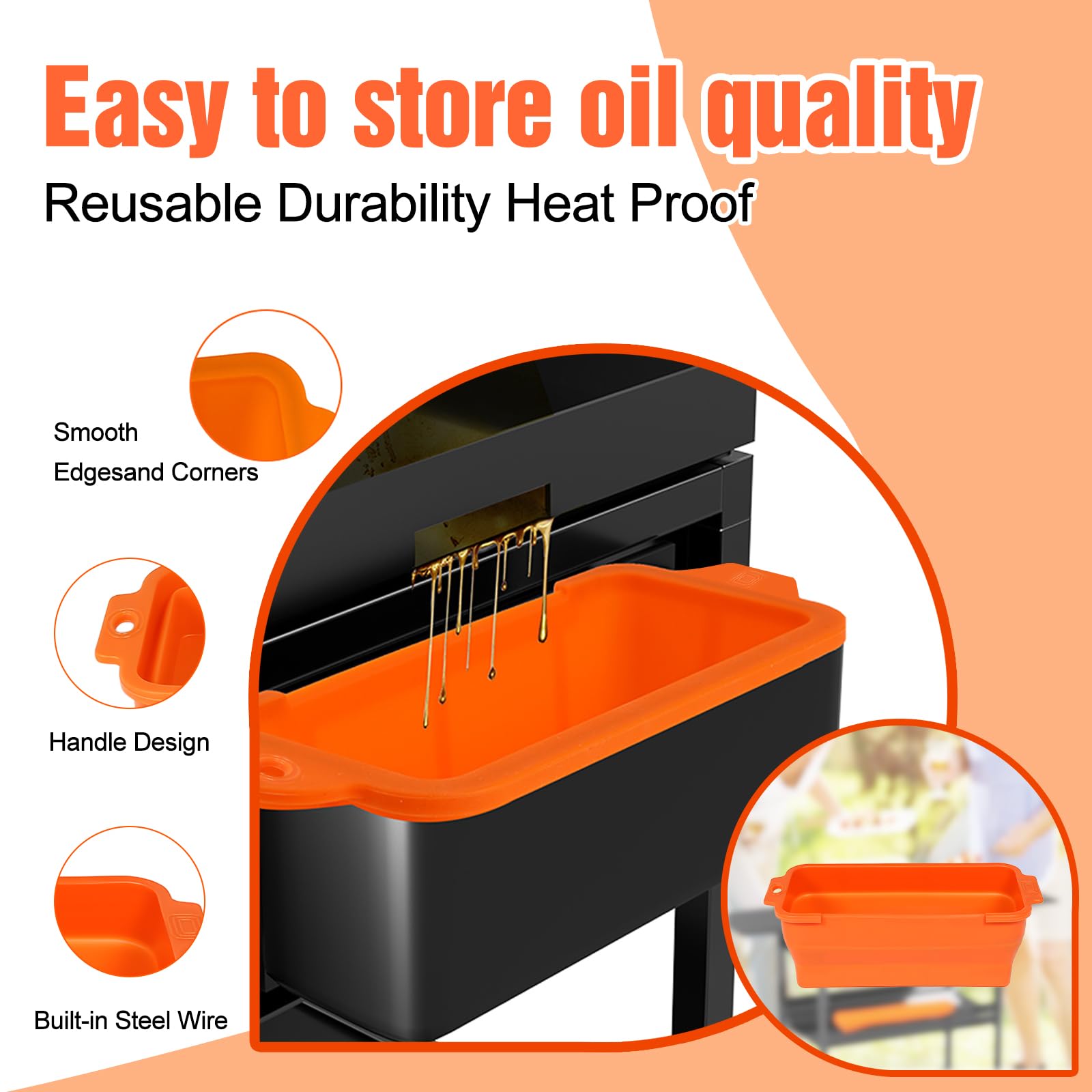 JoyHalo custom-fit 36-inch Blackstone griddle cover offers snug protection.