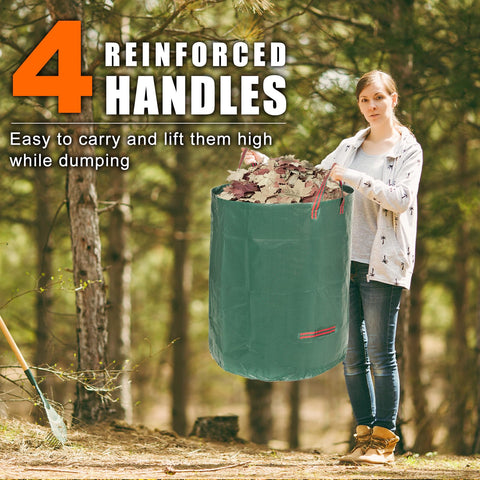 Joyhalo detachable hoop keeps the bag open for quick filling.