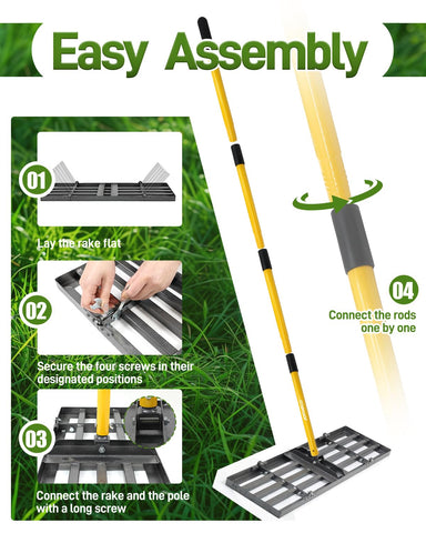 Joyhalo ergonomic grip with adjustable height reduces fatigue during yard work.
