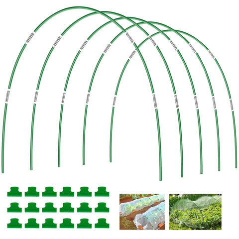 Joyhalo garden hoops 7ft arch supports raised bed tunnels for season extension.