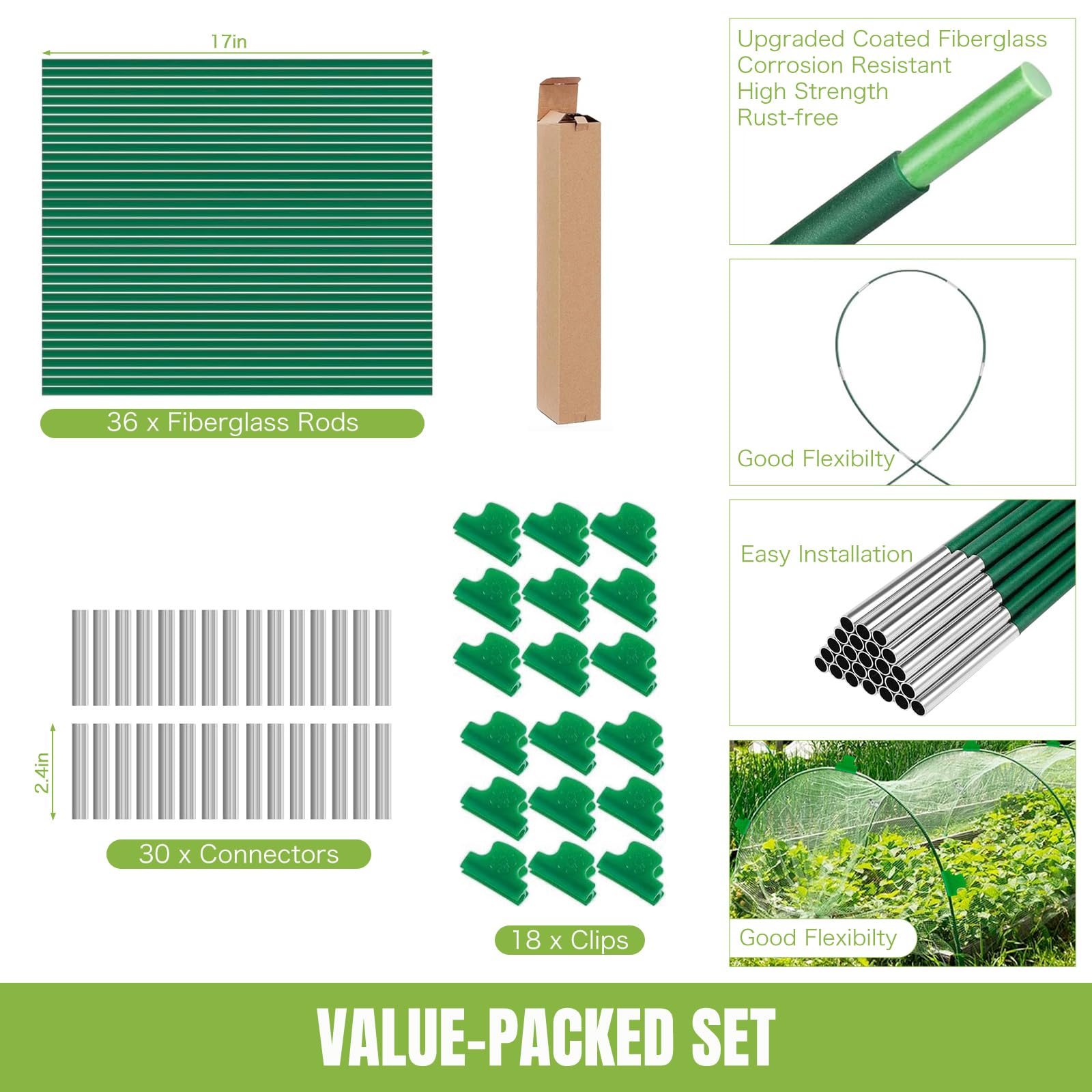 Joyhalo setup with bird netting protects fruiting crops from pests.