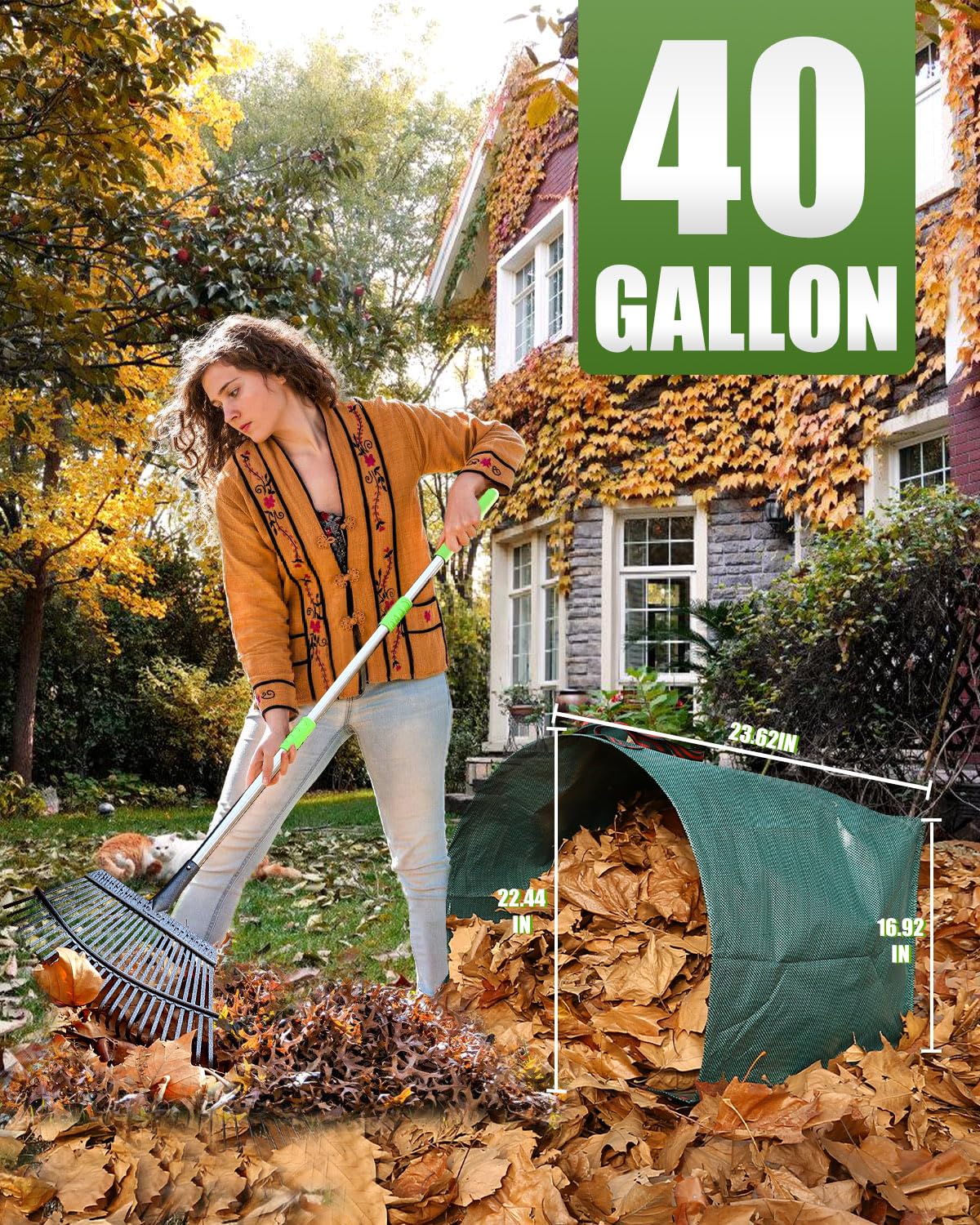 Joyhalo garden waste container supports versatile outdoor cleanup tasks.