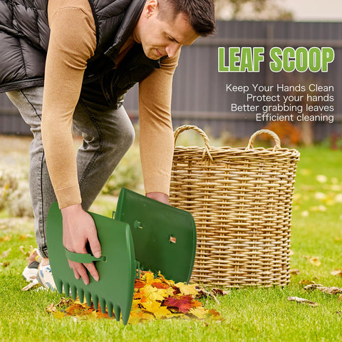 JOYHALO leaf scoops speeding leaf and clipping collection