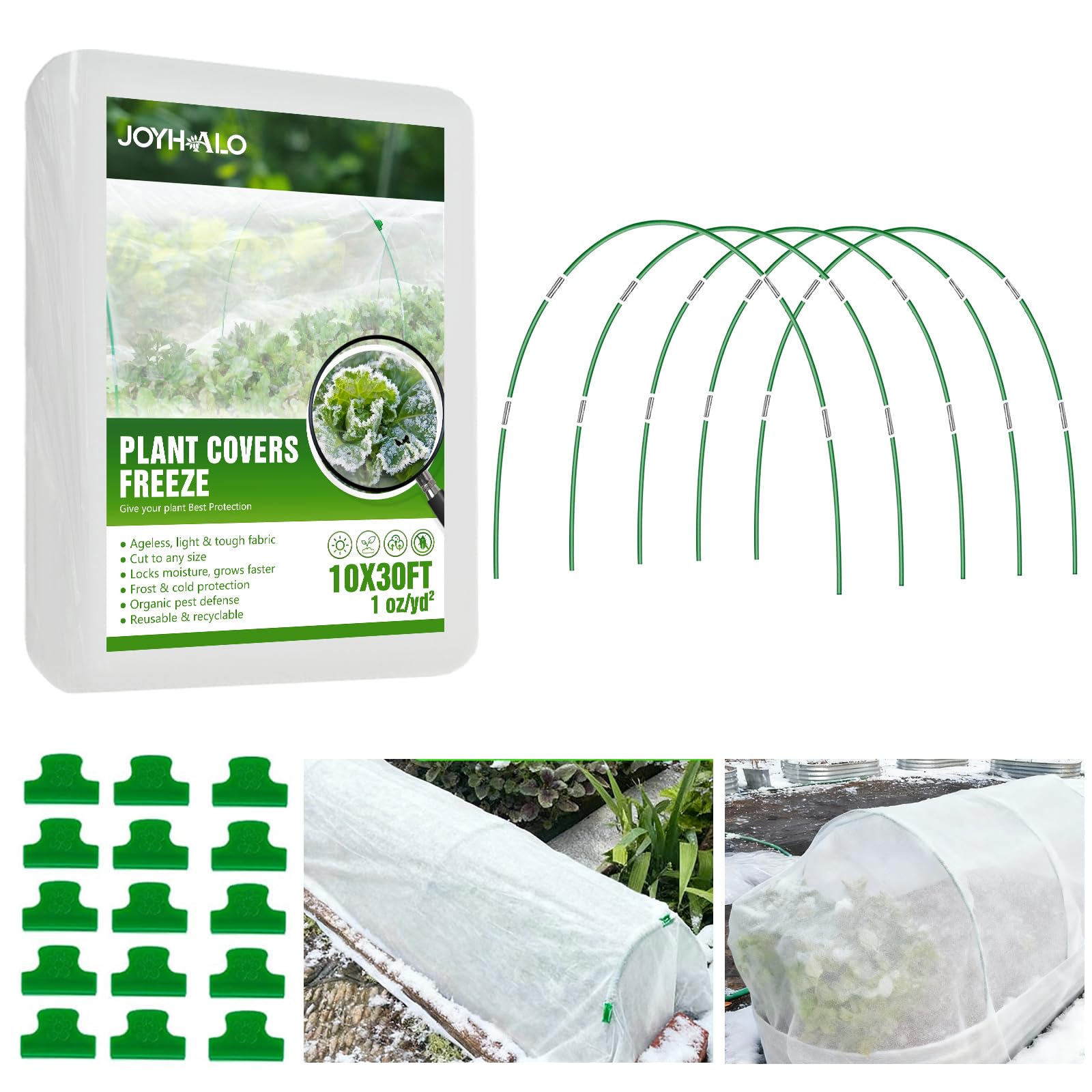 JoyHalo plant covers winter kit shields seedlings from frost and freezing winds