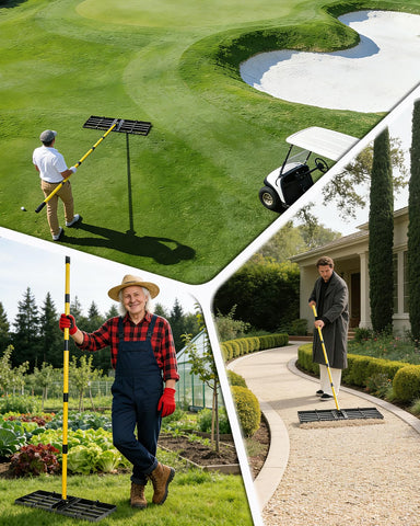 Joyhalo ideal for leveling dirt, sand, or grass across varied terrains.