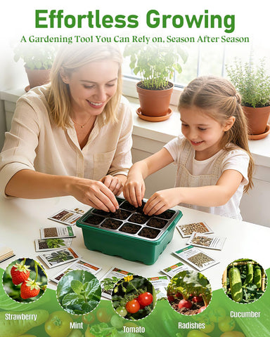 JoyHalo shovel and labels included to improve seedling labeling and planning.